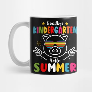 Goodbye kindergarten Graduation 2024 Hello Summer Pig Mug
